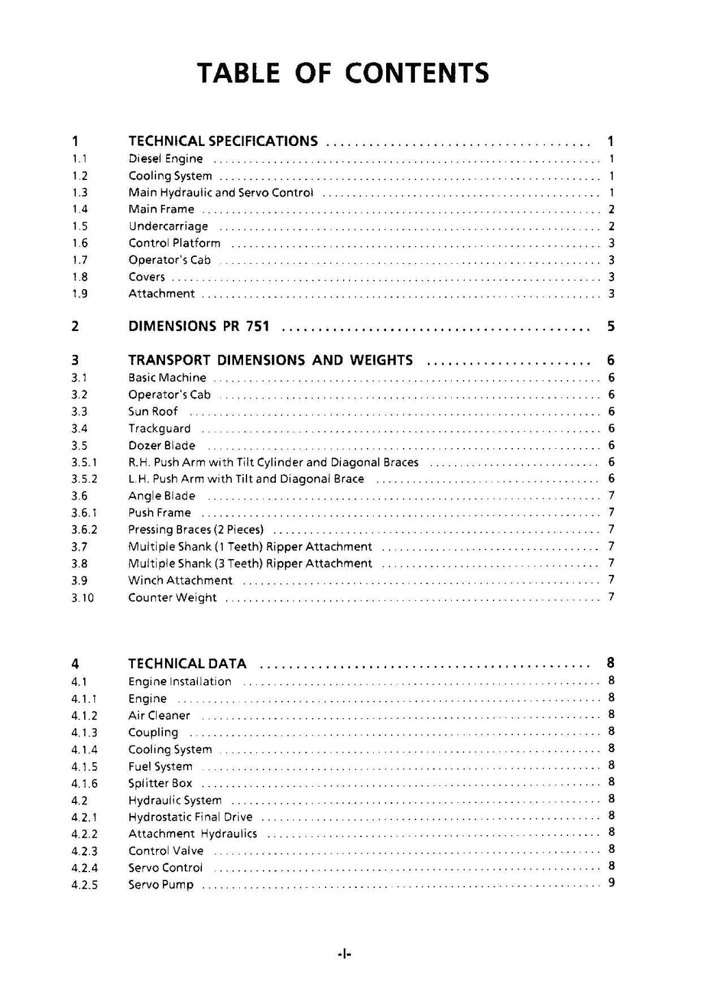 Liebherr PR751 Bulldozer Operators manual