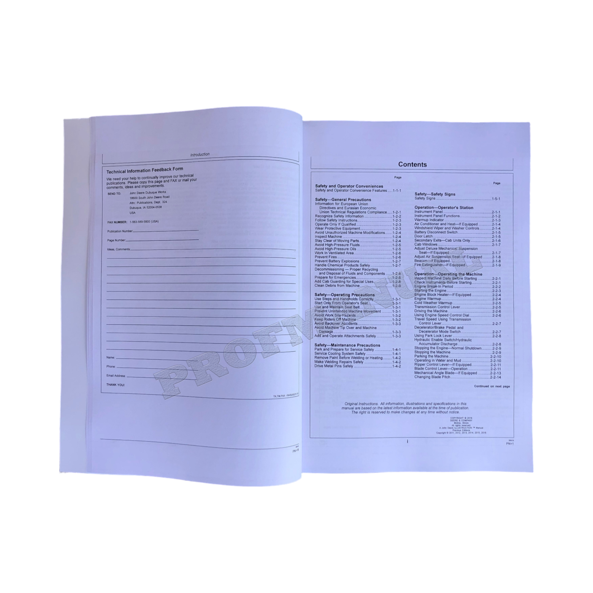 MANUAL DEL OPERADOR DE LA TOPADORA SOBRE ORUGAS JONH DEERE 850J + ¡BONIFICACIÓN! 