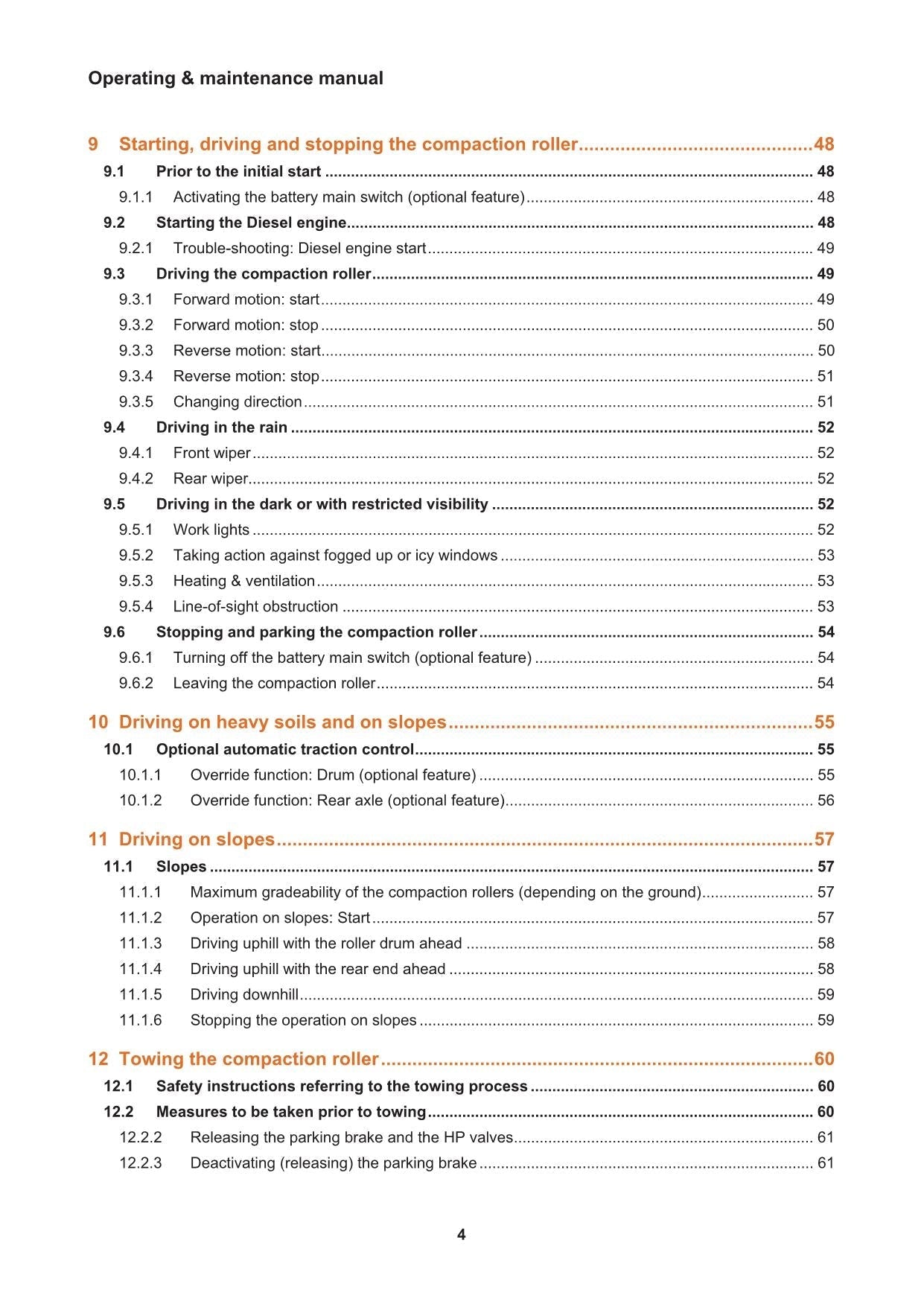 Hyundai HR110 120 140C-9 TIER4F ROAD ROLLER Operators Maintenance Manual