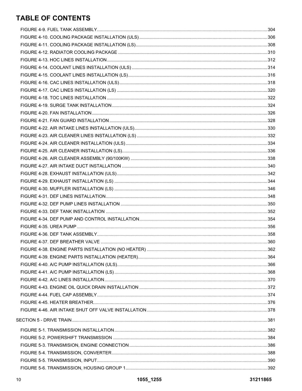 JLG 1055 1255  Telehandler Parts Catalog Manual