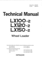 Hitachi LX100-2 LX120-2 LX150-2 Wheel Loader Technical Manual