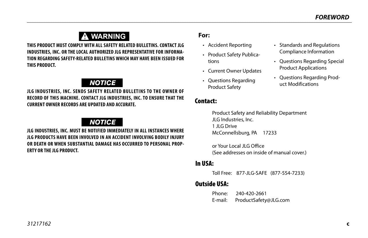 Manual del operador del elevador de pluma JLG ERT2669 ERT3369 RT2669 RT3369