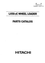 Hitachi LX50-2C Wheel Loader Parts Catalog Manual SN all