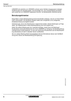 Liebherr D9508 A7-05 Dieselmotor Betriebsanleitung