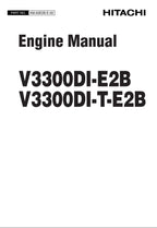 Hitachi V3300DI-E2B V3300DI-T-E2B Wheel Loader Engine Manual