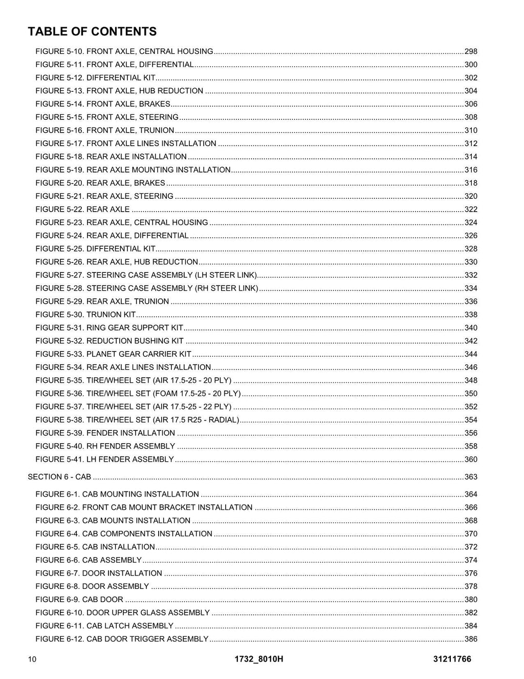 Manual del catálogo de piezas del manipulador telescópico JLG 1732 8010H 31211766