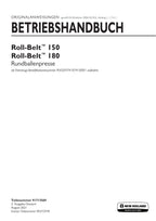 New Holland Roll Belt 150 180 Rundballenpresse Betriebsanleitung