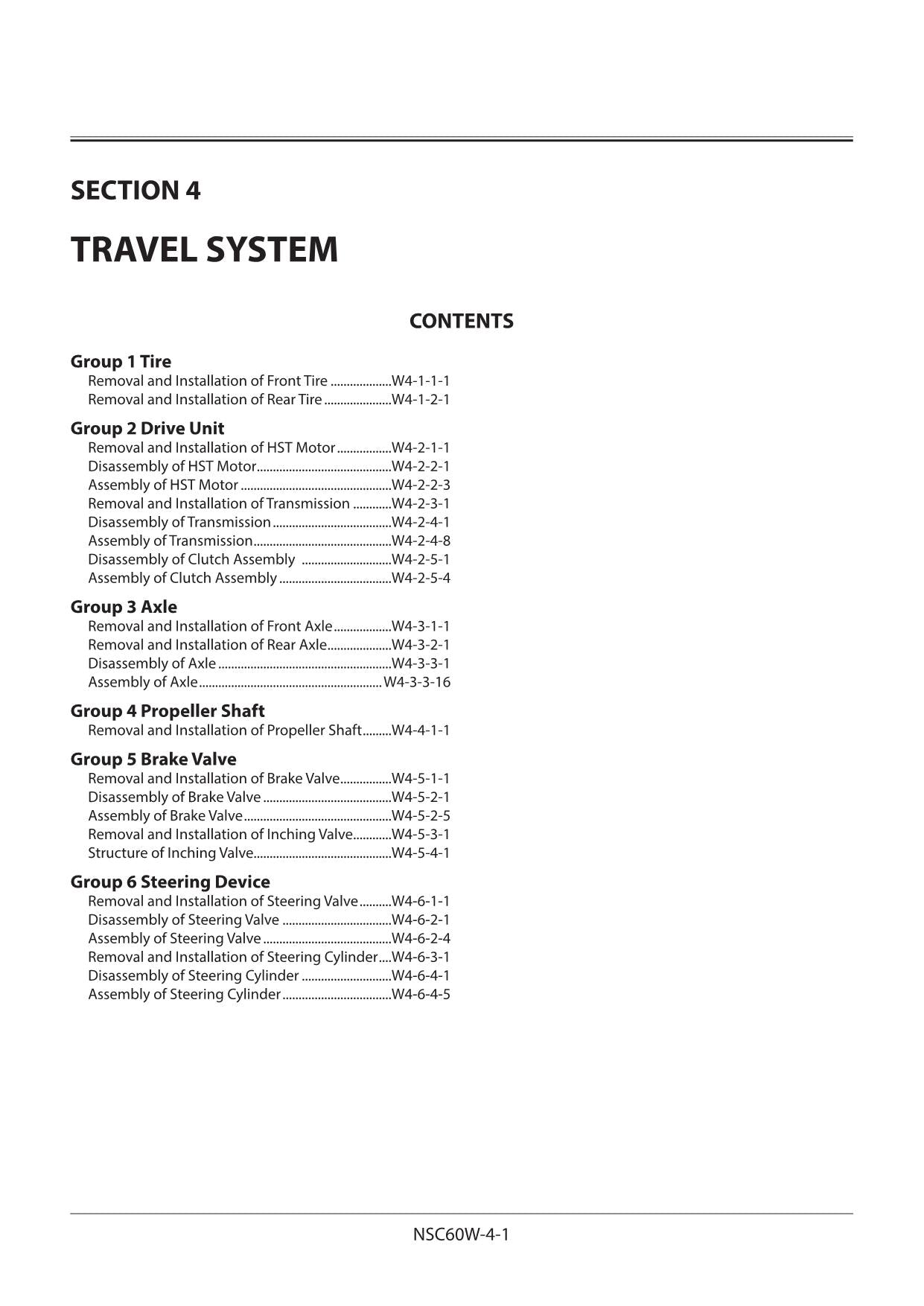 Hitachi ZW100-6 Wheel Loader Workshop Manual