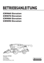New Holland CR9060 CR9070 CR9080 CR9090 Mähdrescher Betriebsanleitung