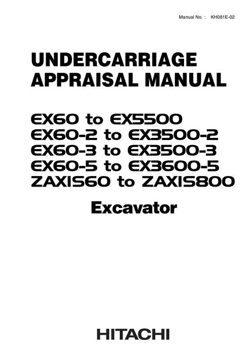 HITACHI EX60 EX60-2 EX60-3 EX60-5 ZAXIS60 EXCAVATOR SERVICE MANUAL