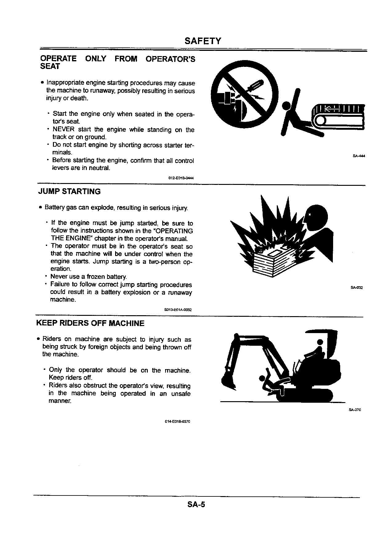 Hitachi EX40U Excavator Scheme Operational Test Troubleshooting Service Manual