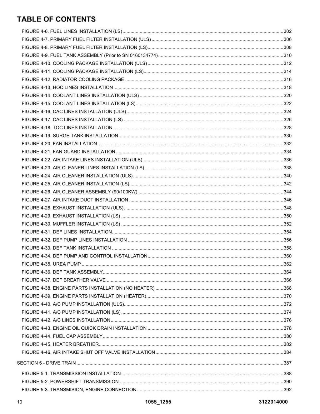 JLG 1055 1255 Telehandler Parts Catalog Manual
