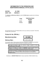 Liebherr E974 B Litronic Excavator Operators manual serial 26964