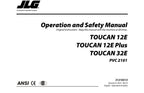 TOUCAN 12E 12E Plus 32E Vertical Lift Maintenance Operators Manual 31210313