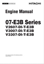 Hitachi V2607-DI-T-E3B V3007-DI-T-E3B V3307-DI-T-E3B Wheel Loader Engine Manual