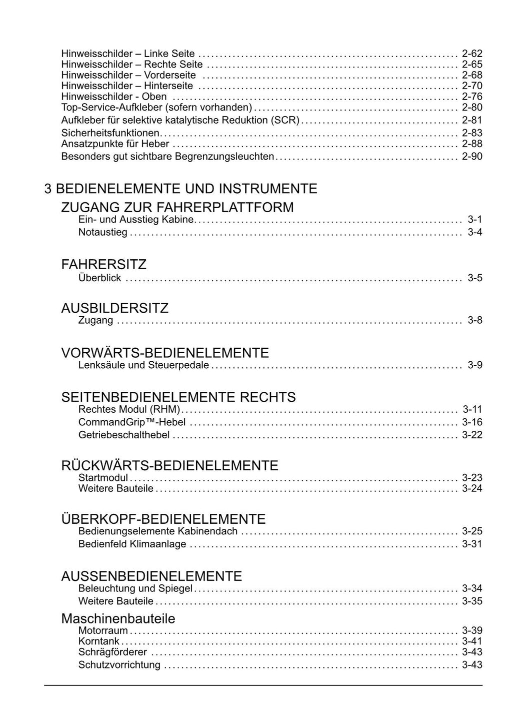 New Holland CX6 80 CX6 90 CX6 90 Laterale Mähdrescher Betriebsanleitung 90499774