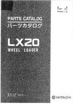 Hitachi LX20 Wheel Loader Parts Catalog Manual SN 00101-up