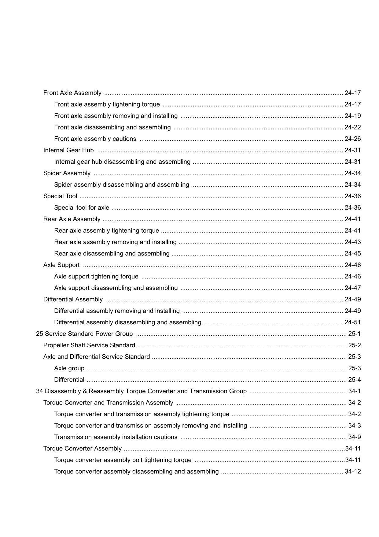 Hitachi ZW220-G Wheel Loader Workshop Manual