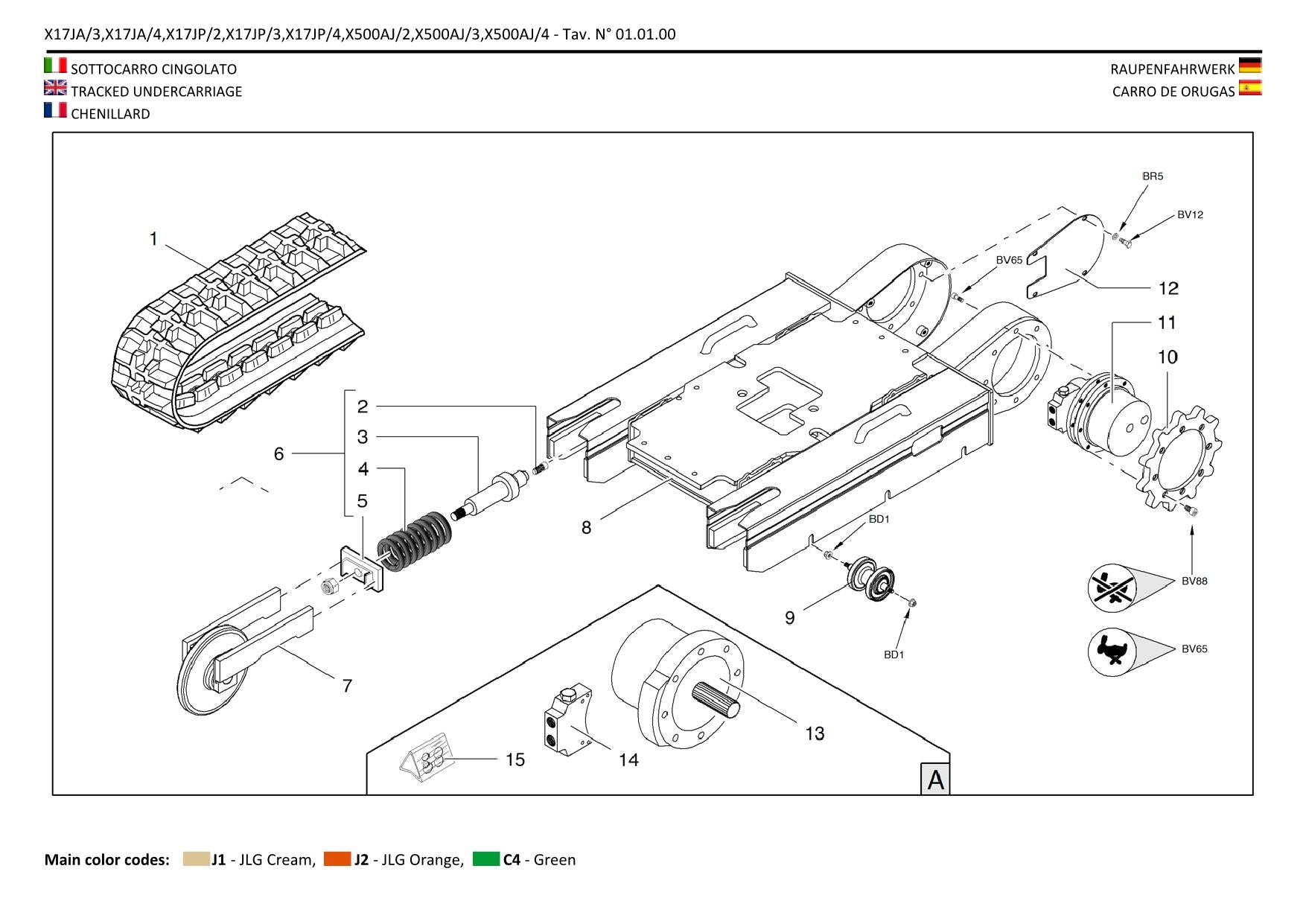 Catálogo de piezas de la excavadora compacta JLG GEN 2 X17JP GEN 2 X500AJ Manual en varios idiomas