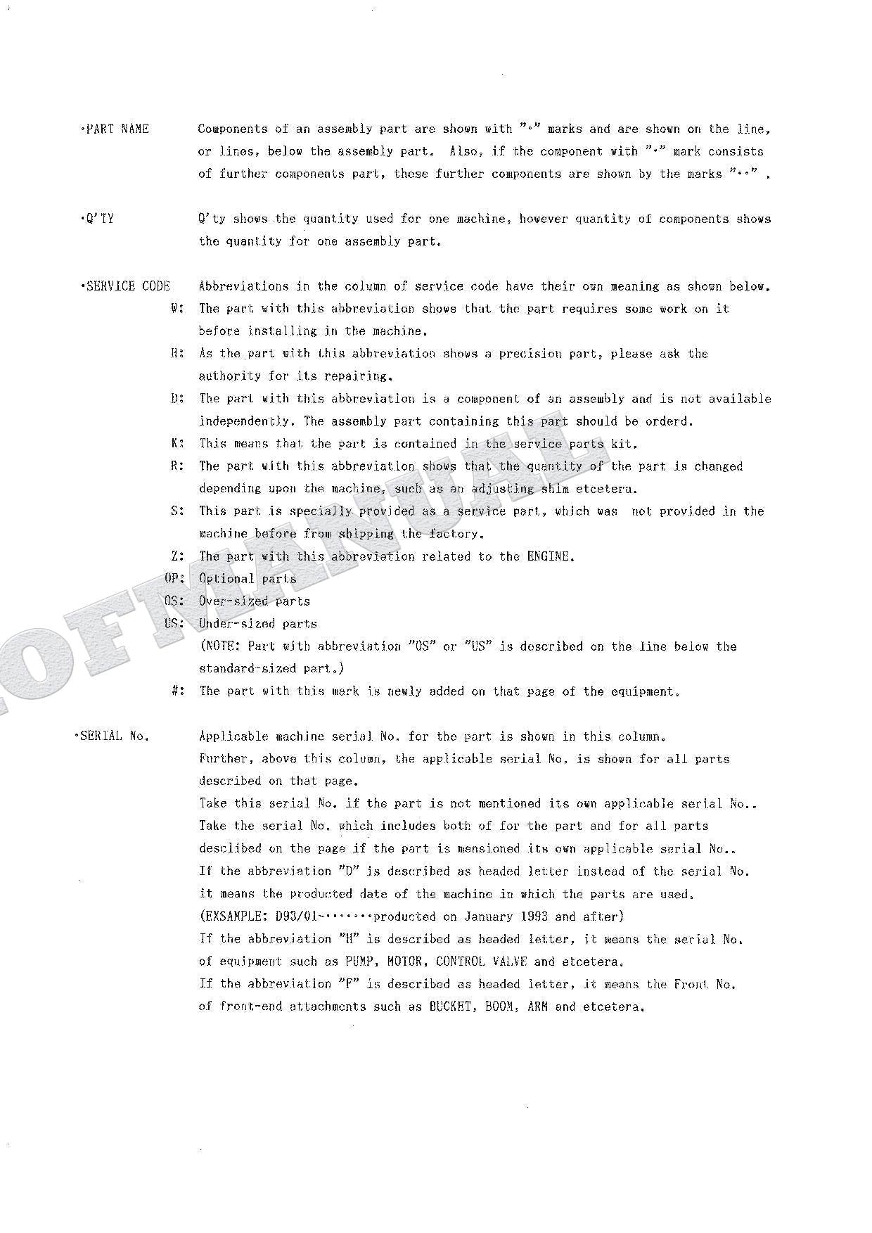 HITACHI EX120K-2 Excavator Parts Catalog Manual SN 28001-
