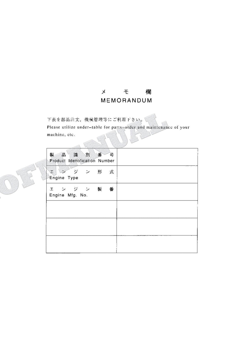 HITACHI EX125WD-5 Excavator Parts Catalog Manual SN 005101