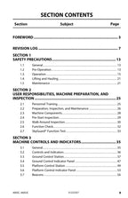 JLG 400SC 460SJC Boom Lift Maintenance Operation Operators Manual 31222357