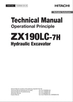 HITACHI ZAXIS ZX190LC-7H Excavator Operational Principle Technical Manual