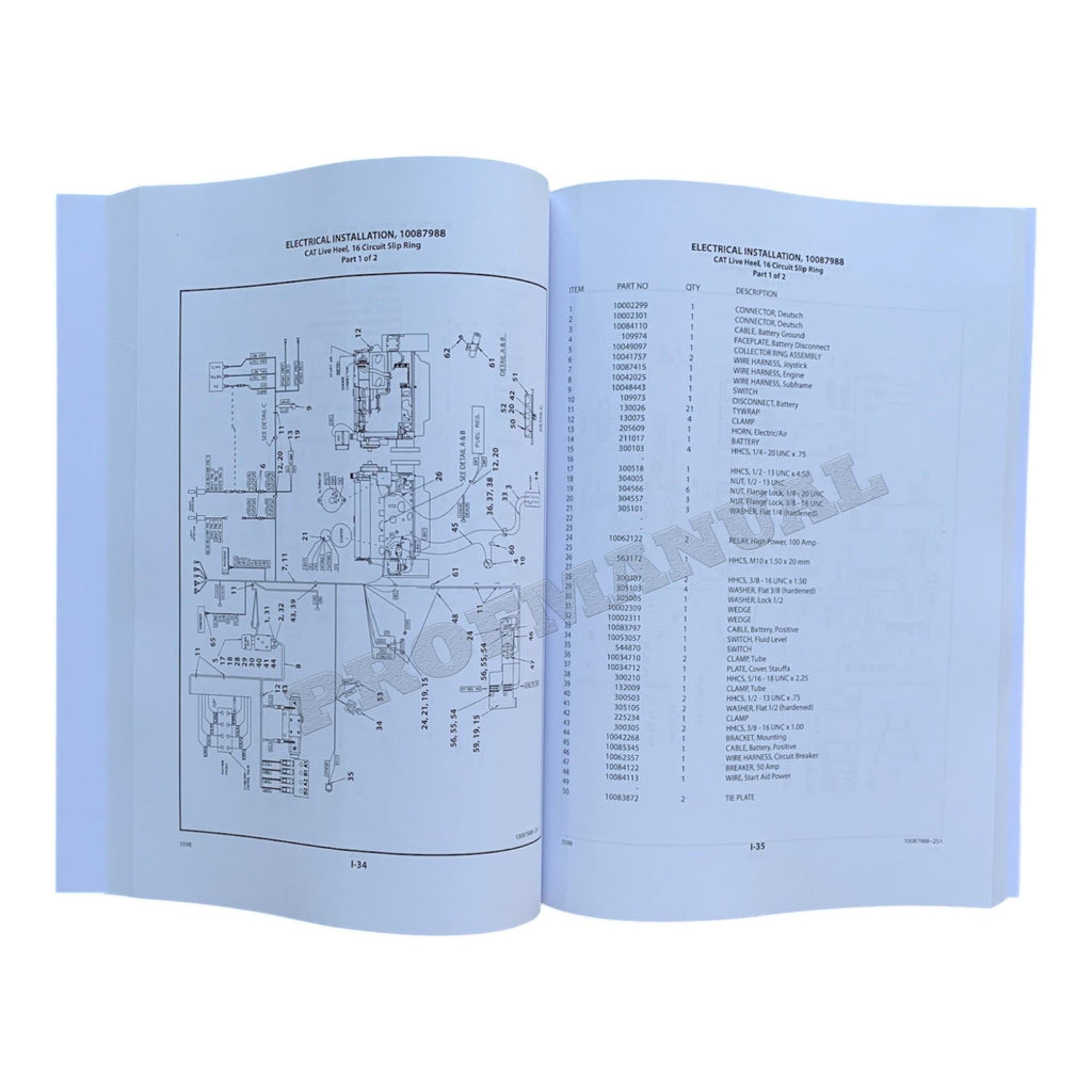 Caterpillar Cat 559B Tier 3 Knuckleboom Loader Parts Catalog Manual