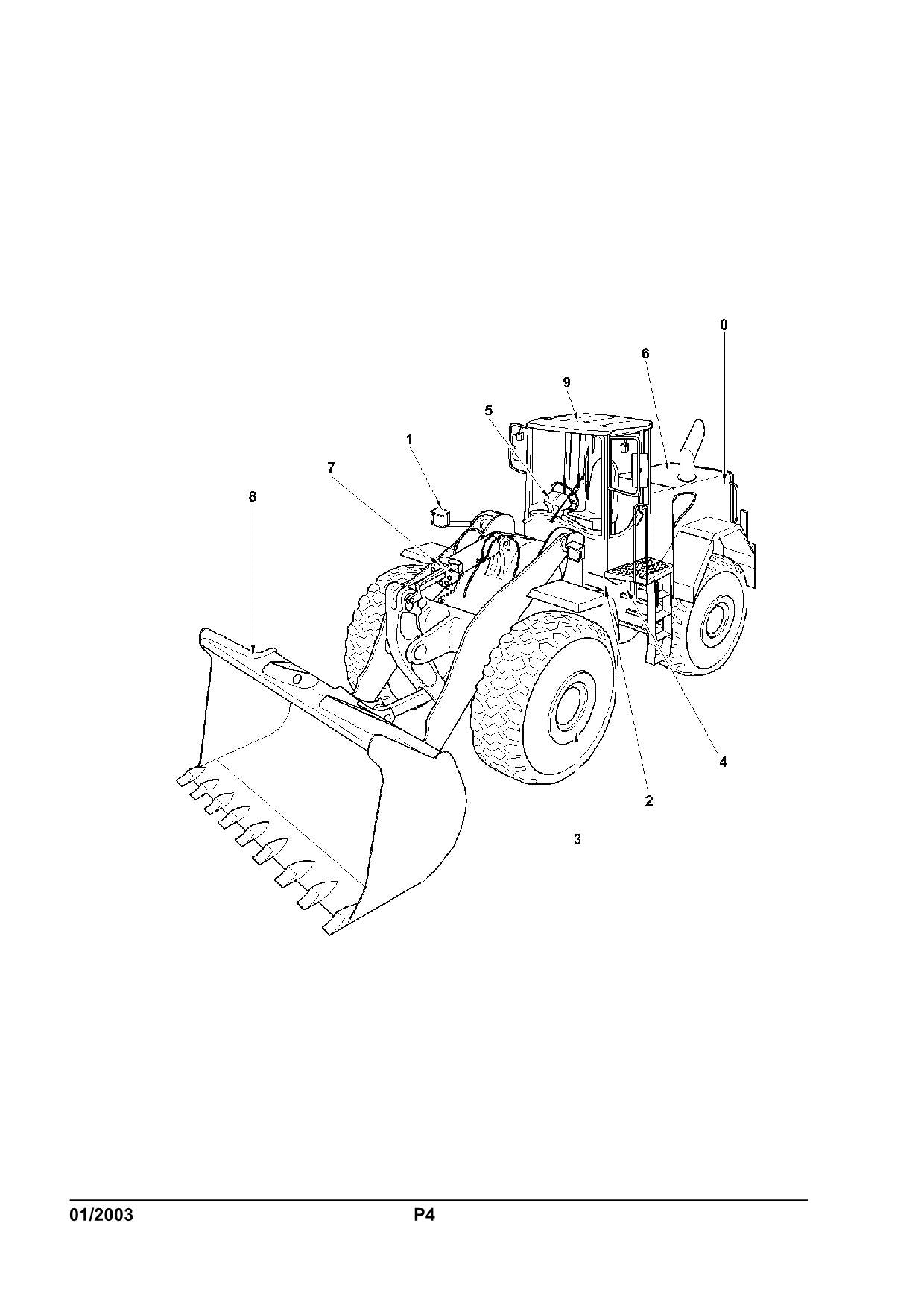 Hitachi LX290E Wheel Loader Parts Catalog Manual SN 382F1001-up