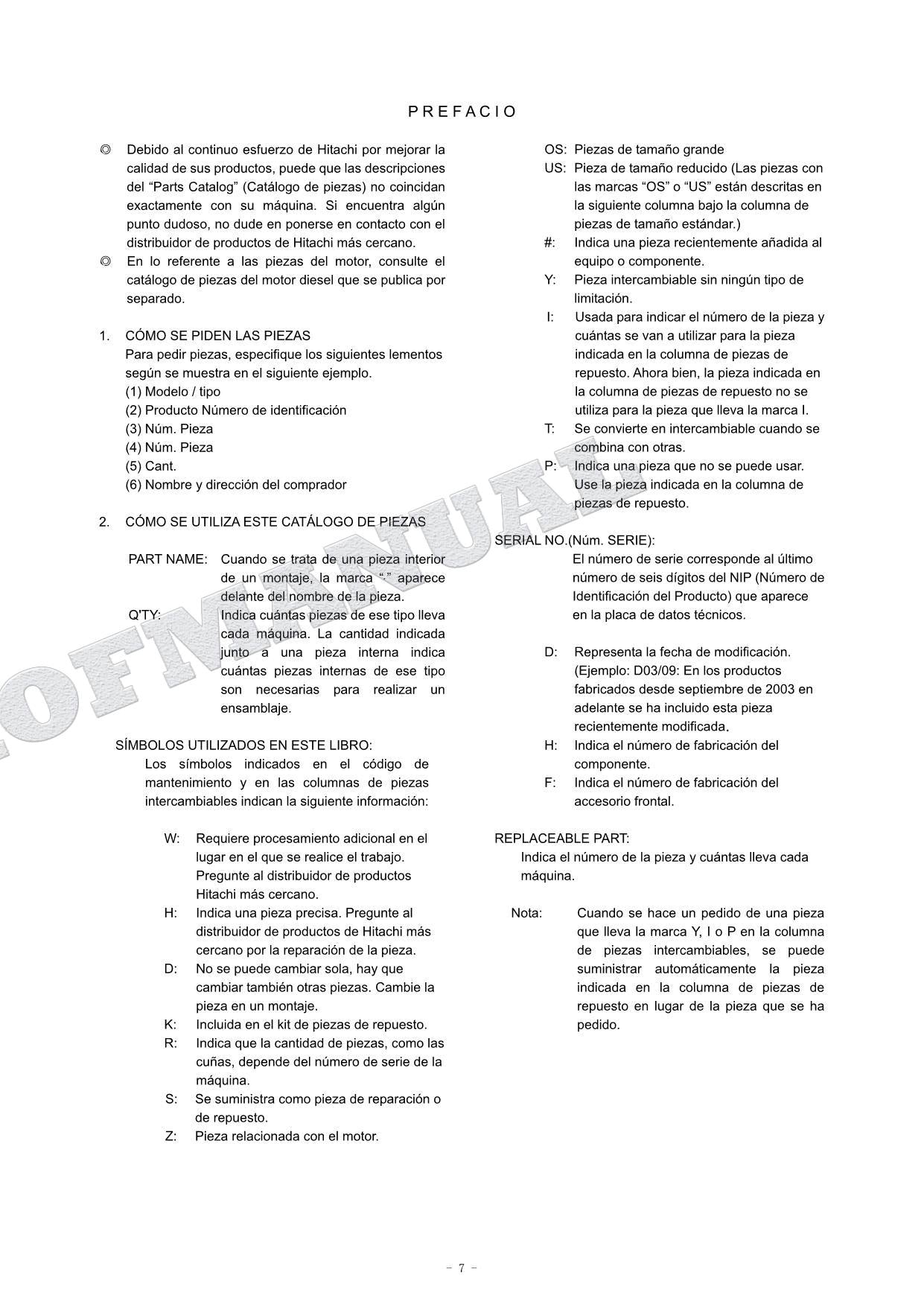 HITACHI ZAXIS ZX85USB-3 ZX85USBLC-3 ZX85USBLCN-3 Excavator Parts Catalog Manual