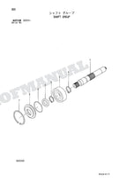 HITACHI ZAXIS ZX75URT Equipment Component Excavator Parts Catalog Manual