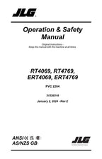 Manual del operador del elevador de tijera JLG ERT4069 ERT4769 RT4069 RT4769 31220316