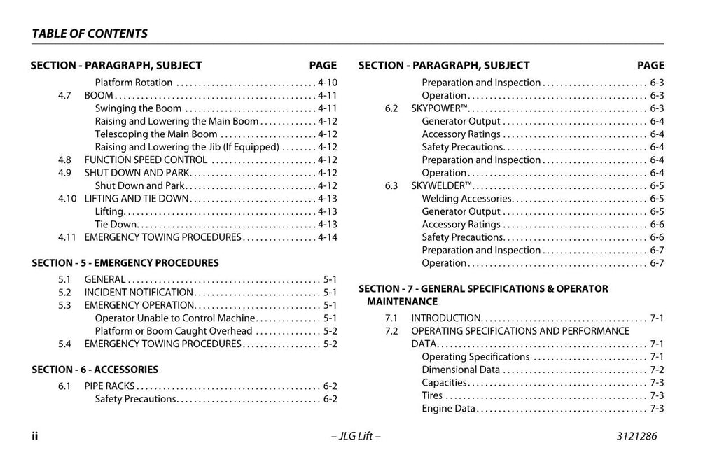 Manual del operador de mantenimiento y operación de la plataforma elevadora JLG 24RS 24RSJ