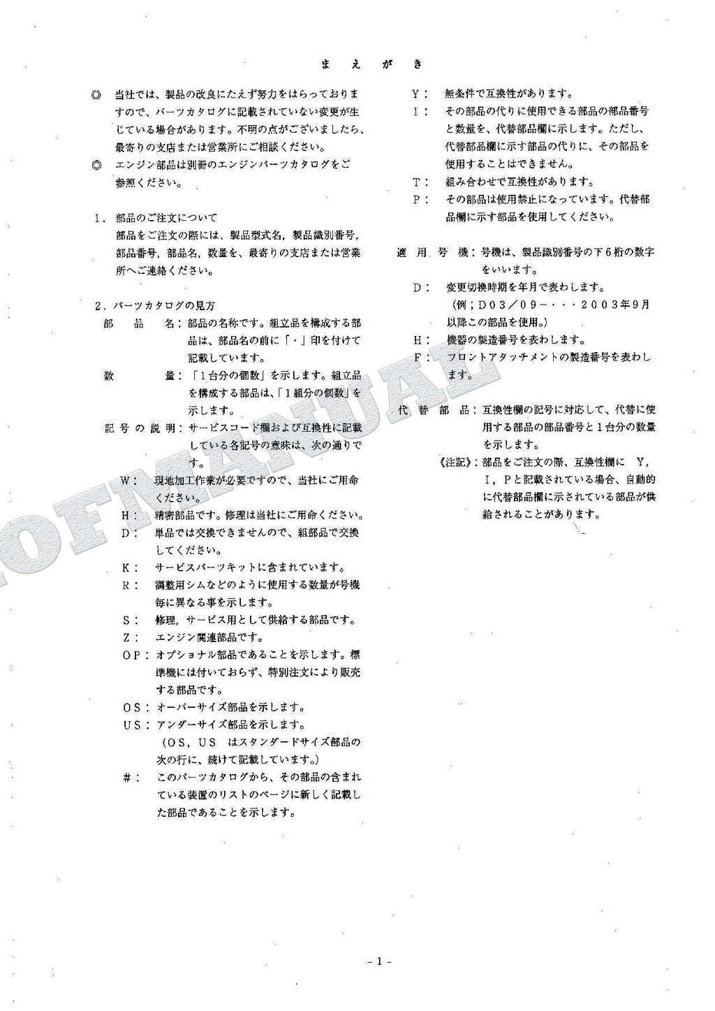 HITACHI ZAXIS ZX135US ZX135US-E ZX135USK Excavator Parts Catalog Manual