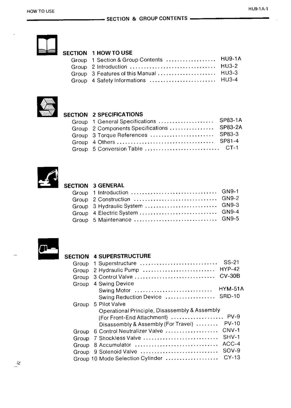 HITACHI EX150 Excavator Service Manual