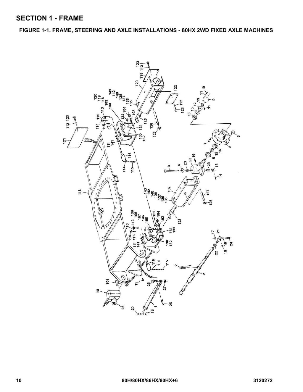 JLG 80H 80HX 80HX+6 86HX Boom Lift Parts Catalog Manual