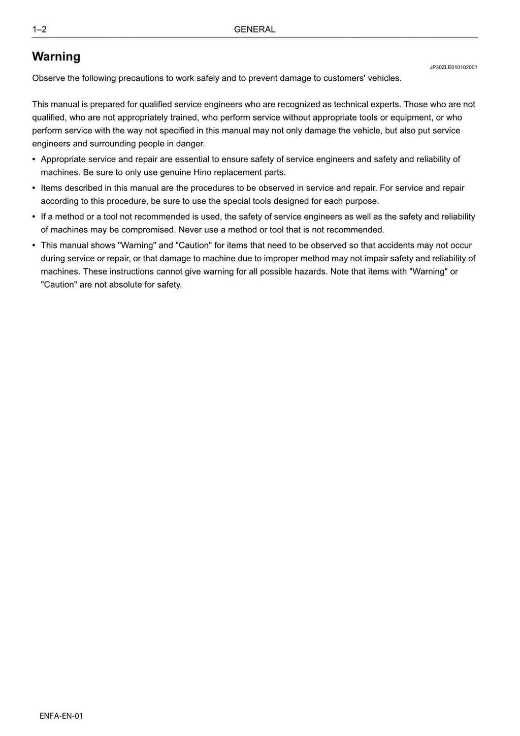 Hitachi E13C-VV Interim Tier 4 Compatible Wheel Loader Engine Manual