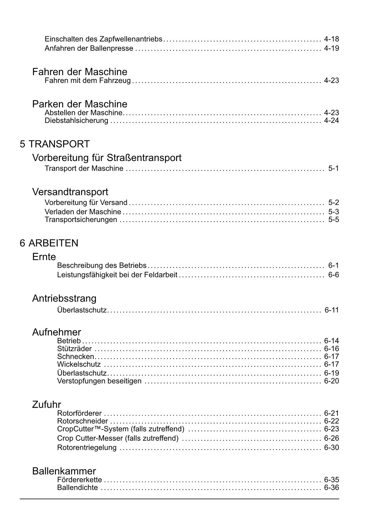 New Holland Roll Bar 125 Rundballenpresse Betriebsanleitung 91753917