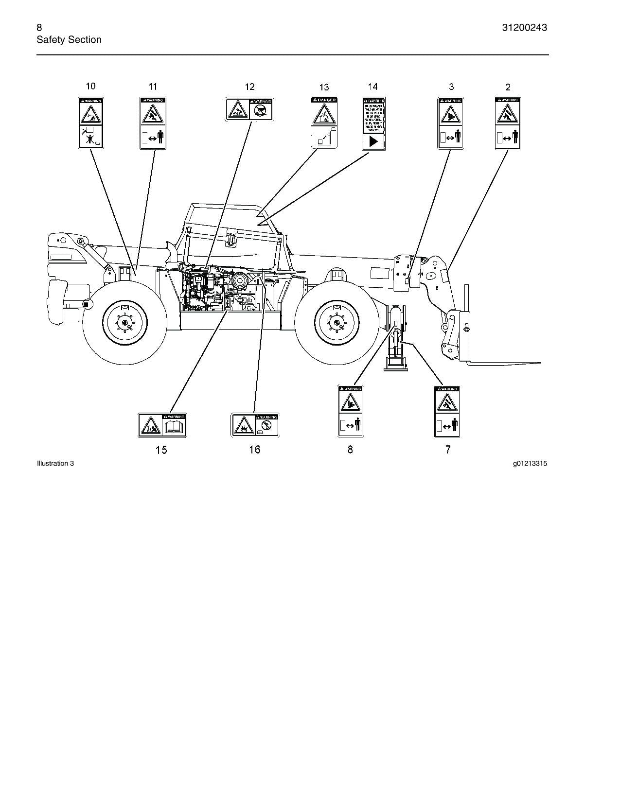 Caterpillar TH360B Telehandler Operation Maintenance Manual TBH00100 and After