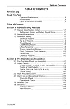 Caterpillar TH414 TH514 TH417 Telehandler Operators Manual