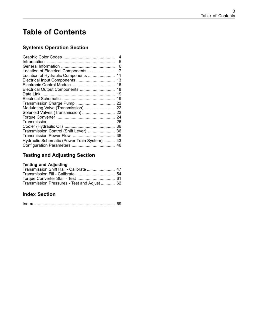 Caterpillar TH336 TH337 TH406 Telehandler Testingand Adjusting Operation Manual