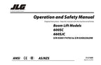 JLG 600SC 660SJC Boom Lift Maintenance Operation Operators Manual 3121606