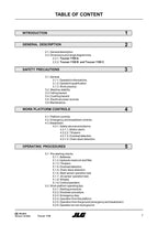 TOUCAN 1100 Vertical Lift Maintenance Operation Operators Manual