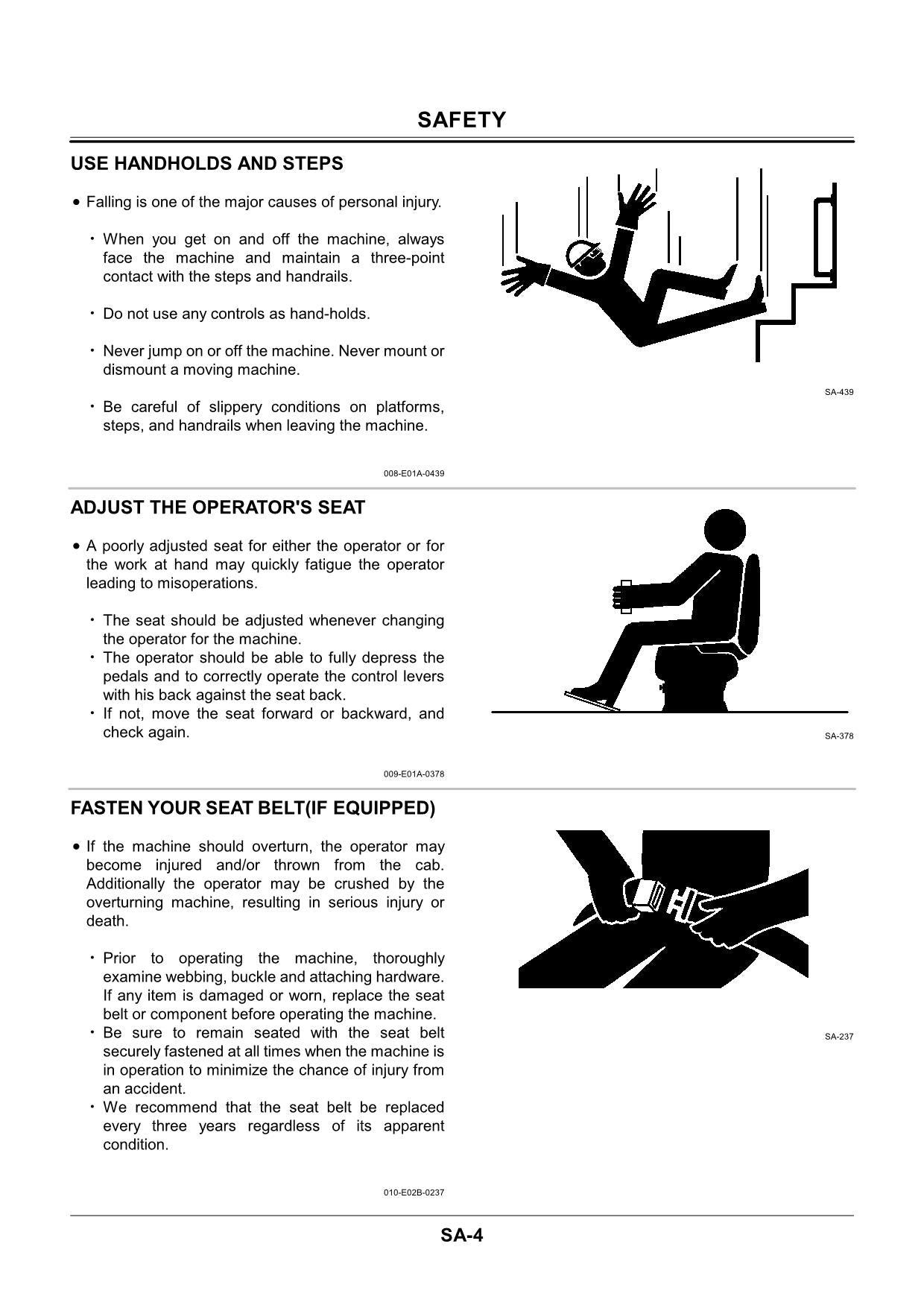 Hitachi EX55UR-3 Excavator Operational Test Troubleshooting Service manual