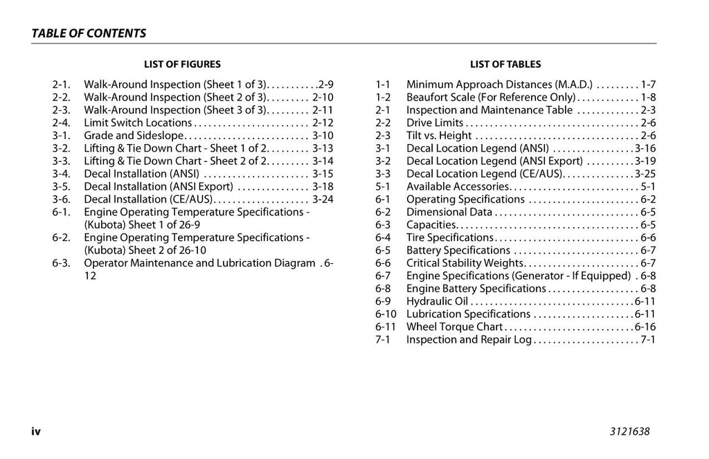 JLG 3369LE 4069LE M3369 M4069 Scissor Lift Operators Manual 3121638