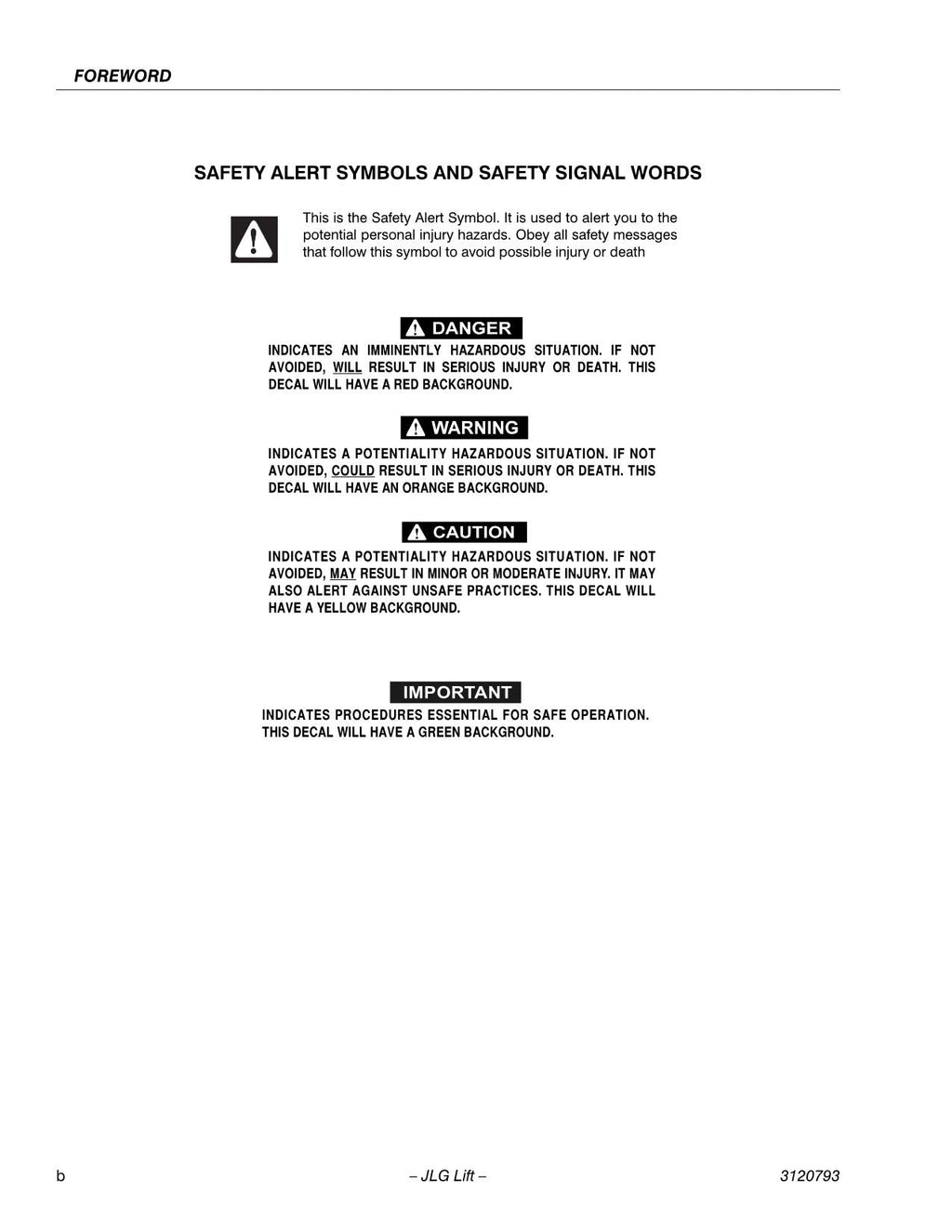 JLG 600SC 600SJC 660SJC Boom Lift Maintenance Operation Operators Manual 3120793