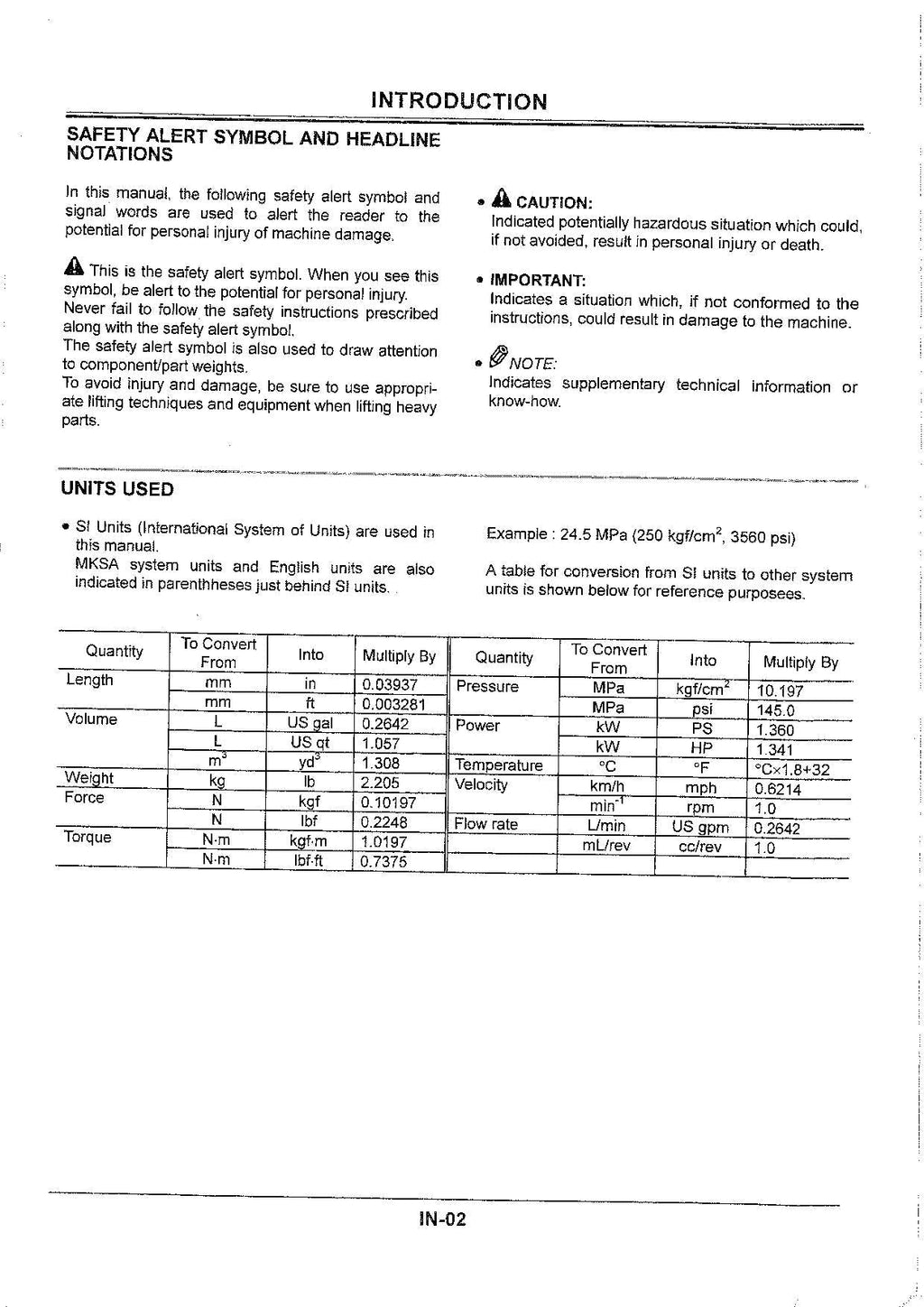 HITACHI EX75US-7 Excavator Operational Principle Technical Manual