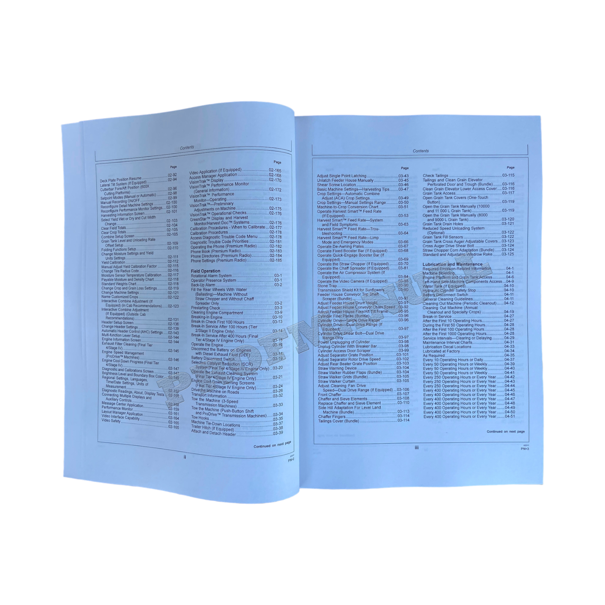 MANUAL DEL OPERADOR DE LA COSECHADORA JOHN DEERE T670 N.° 2