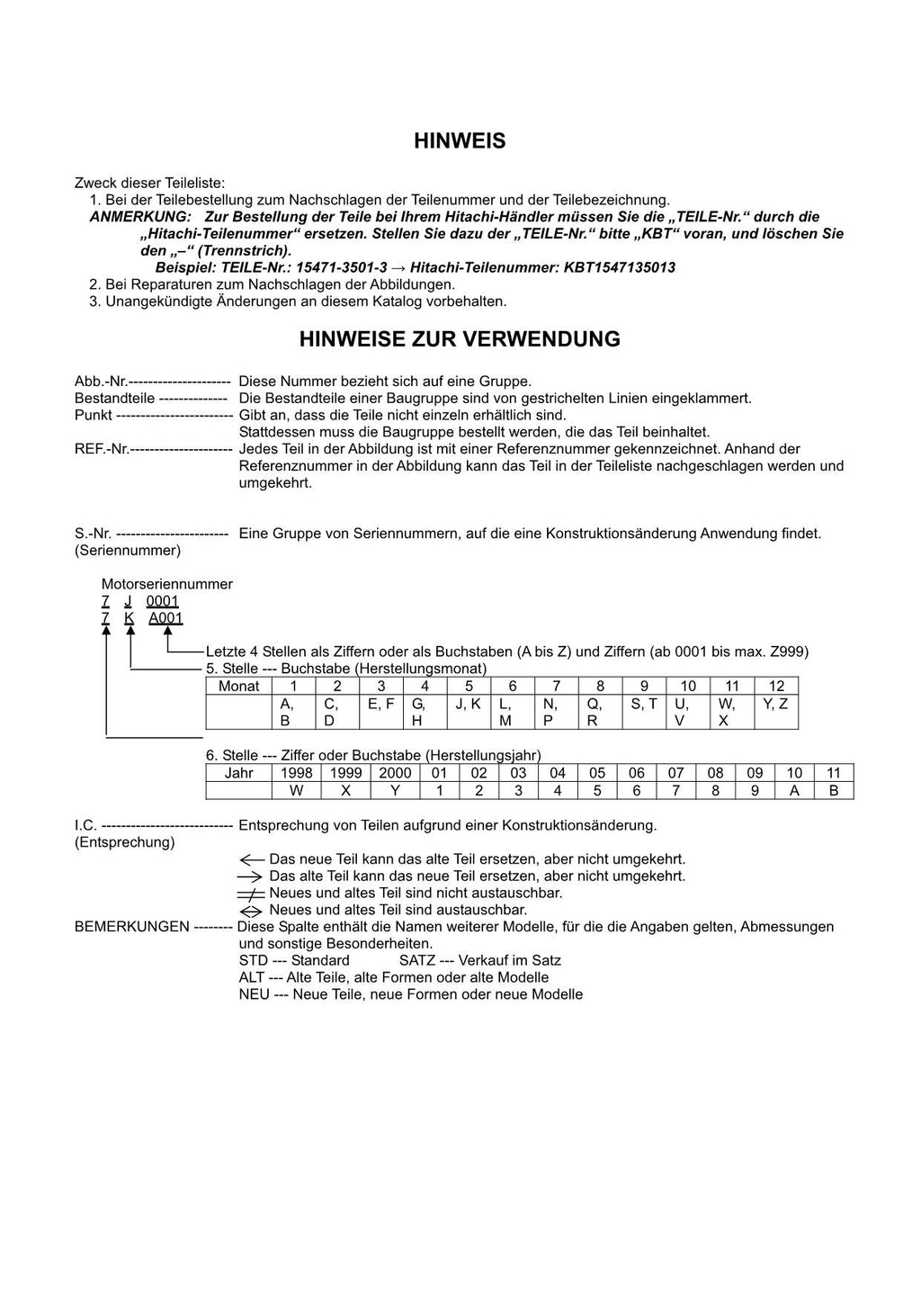 Hitachi D1105-EKB-HFM-1 D1105-EKB-HFM-2 Engine Wheel Loader Parts Catalog Manual