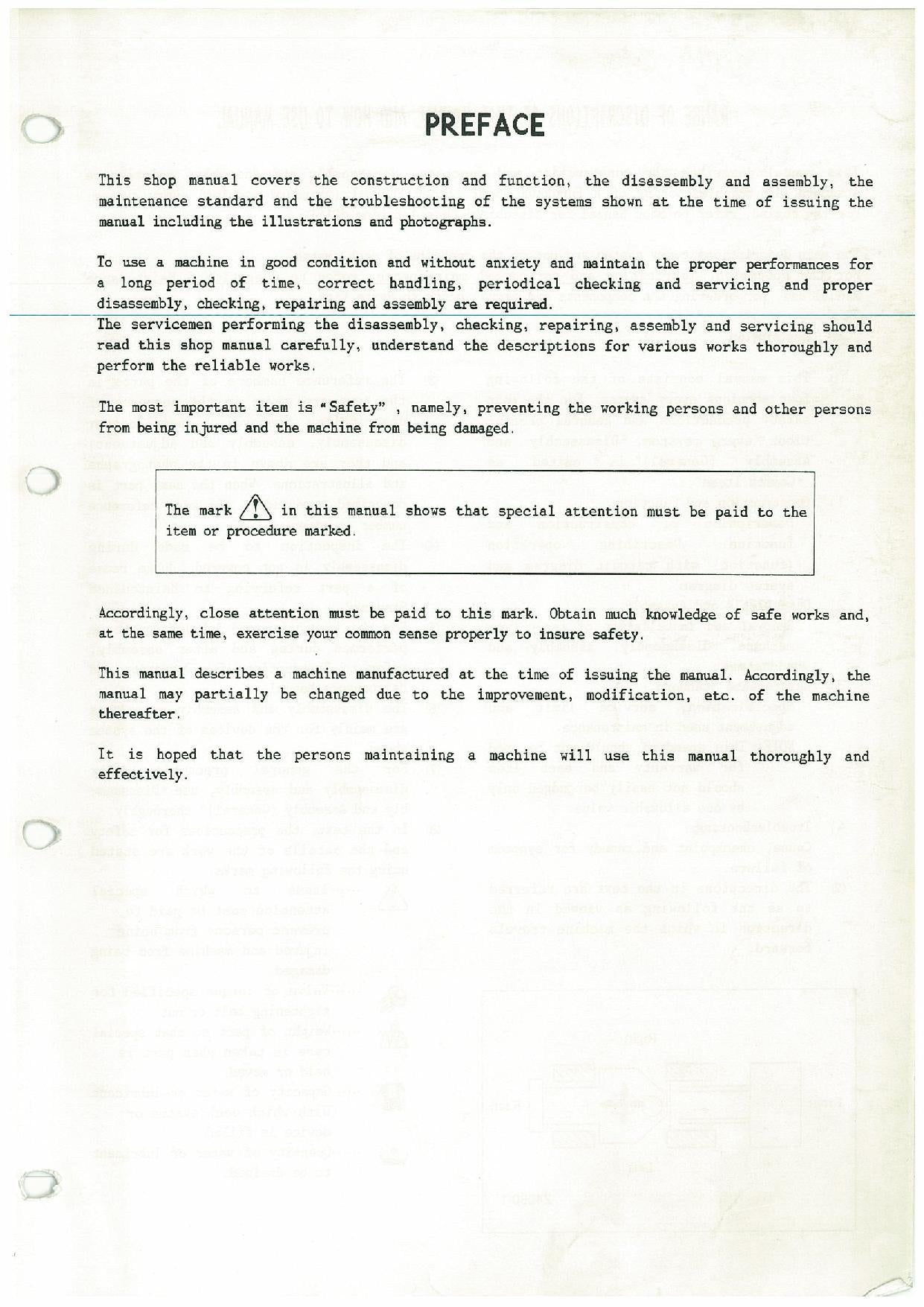 Hitachi FL270-1 Wheel Loader Workshop Manual